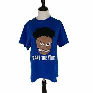 Gildan Size M Medium Graphic T-Shirt Crewneck "Save the Youth" Streetwear
